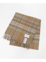 アーバンリサーチ THE INOUE BROTHERS Brushed Scarf Check URBAN RESEARCH BUYERS SELECT ユーアールビーエス ファッション雑貨 マフラー・ストール・ネックウォーマー グレー【送料無料】[Rakuten Fashion]