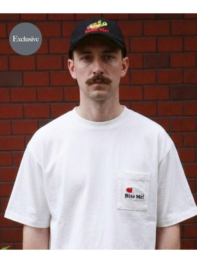 Rakuten - 『別注』TASF×LAKE SEEKERS BITE ME! ポケットTEE URBAN RESEARCH BUYERS SELECT ユーアールビーエス トップス カットソー・Tシャツ ブラック ホワイト【送料無料】[Rakuten Fashion]