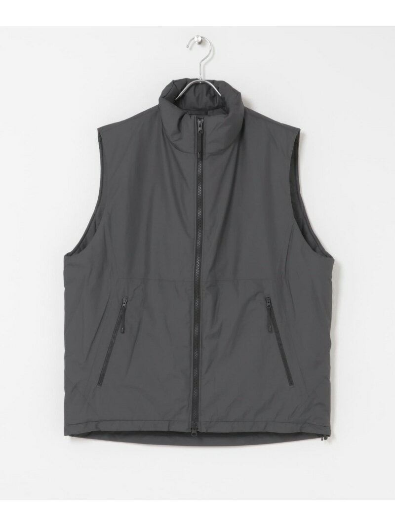 GOLDWIN WINDSTOPPER by GORE-TEX LABS Puffy Vest URBAN RESEARCH BUYERS SELECT ユーアールビーエス ジャケット・アウター ダウンジャケット・ダウンベスト グレー ブラック【送料無料】[Rakuten Fashion]