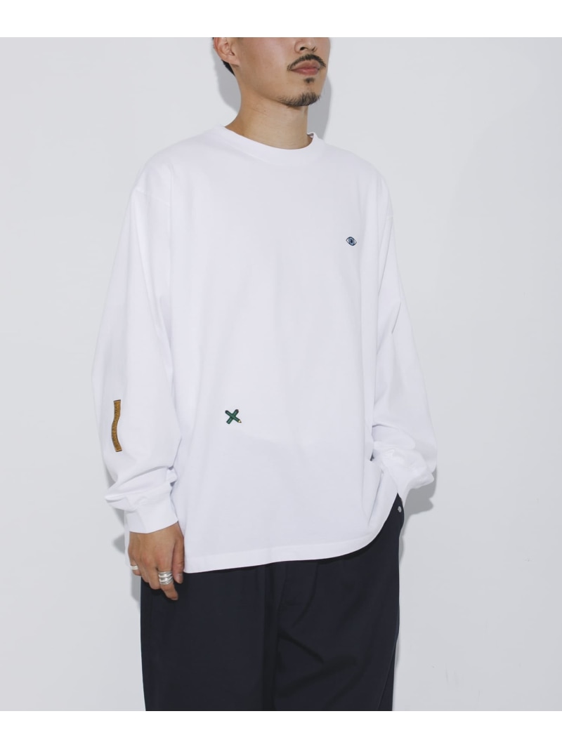 Rakuten - LOWERCASE L/S TEE byFACEOKA URBAN RESEARCH BUYERS SELECT ユーアールビーエス トップス カットソー・Tシャツ ホワイト グリーン ブラック【送料無料】[Rakuten Fashion]