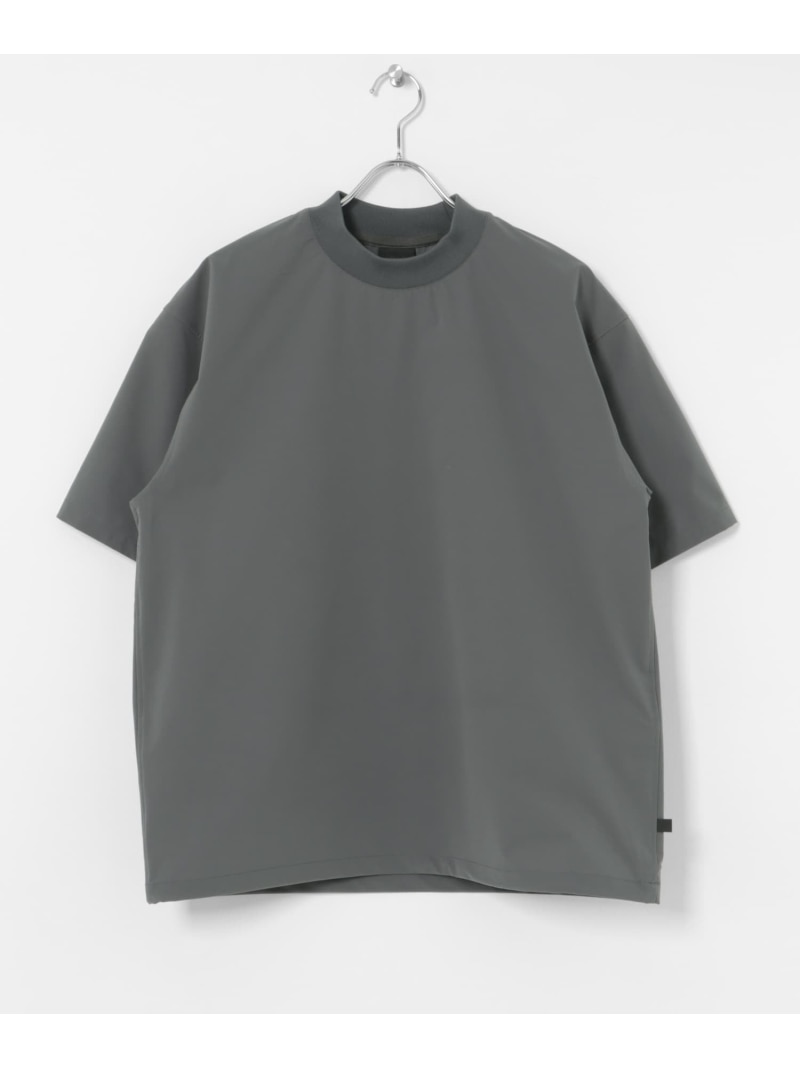 DAIWA PIER39 TECH MOCK NECK S/S TEE URBAN RESEARCH BUYERS SELECT ユーアールビーエス トップス カットソー・Tシャツ グレー ブラック