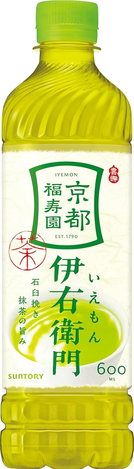 サイズ：600ml×24本◆商品名：サ ン ト リ ー 緑茶 伊右衛門 お茶 600ml×24本原材料:緑茶(国産)/ビ タ ミ ン C、酵母粉末内容量:600ml×24本エネルギー:0kcal/100ml商品サイズ(奥行×幅×高さ)39c...