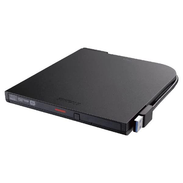 バッファロー ( BUFFALO ) USB3.2(Gen1)対応 ポータブルD V Dドライブ 書込ソフト添付 ブラック DVS M-PTV8U3-BKB