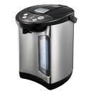 東京Deco 電動給湯ポット 3.2L 保温3段階 空焚き防止 ブラック/シルバー シンプル操作でワンタッチ給湯 電気ポット 360度回転底 水位窓 安全設計 ロック機能 再沸騰 給湯 節電 ケトル スライドロック カルキとばし 省エネ 過昇温度防止 g004(2)