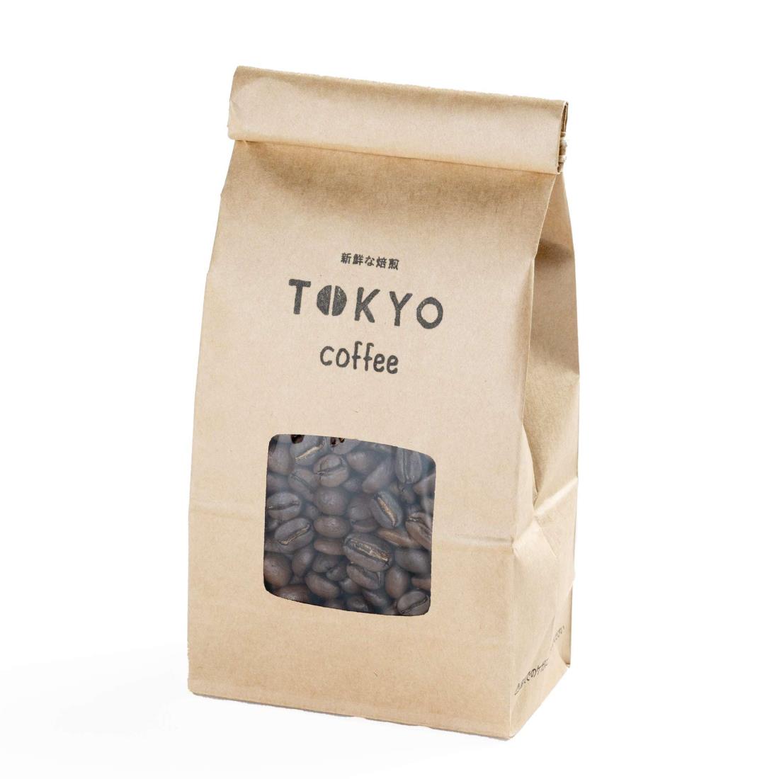 TOKYO COFFEE 東京コーヒー オリジナル オーガニック ブレンド コーヒー豆 自家焙煎 有機JAS 珈琲豆 (豆のまま 200g)