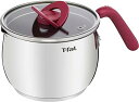 【マラソンエントリーでポイント10倍】ティファール マルチポット 片手鍋 16cm 2.6L 研磨 IH ガス火対応 オプティスペースIH ステンレス マルチポット こびりつきにくい ふた付き ステンレス 取扱説明書 ルージュ G74783