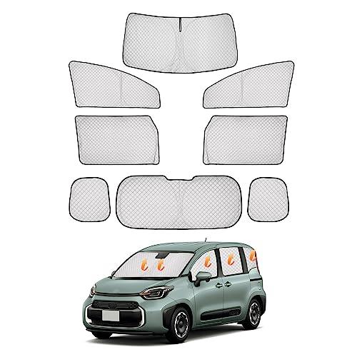 CARVANTA トヨタ 新型 シエンタ MXP系 サンシェード 車中泊 ドライブレコーダーに非対応 フロント 全窓対応 サイドサンシェード プライバシー フルセット マルチサンシェード TOYOTA SIENTA MXP系 3代目 2022年8月～現行 暑さ対策 仮眠 断熱 遮光 高密度 紫外線・UVカット 盗