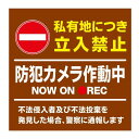 【マラソンエントリーでポイント10倍】【私有地 敷地内 防 犯 カ メ ラ作動中 看板】通り抜け禁止 私有地につき 私道 立ち入り禁止 立入禁止 進入禁止 監 ...