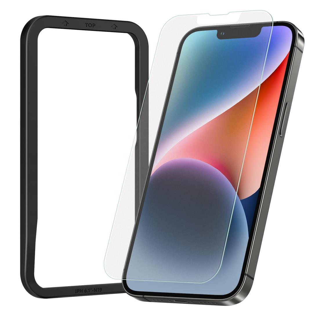 NIMASO アンチグレア I P h o n e 14 用/I P h o n e 13 Pro 用/I P h o n e 13 用 ガラスフィルム 液..