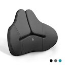 Meikaso 腰クッション ランバーサポート ファッション背もたれ カークッション ウェストクッション 着座 アップグレード ハイエンド 運転 腰楽 低反発 枕 通気性 人間工学 腰サポート 車用品 オフ ィスチェア用品 (ブラック)
