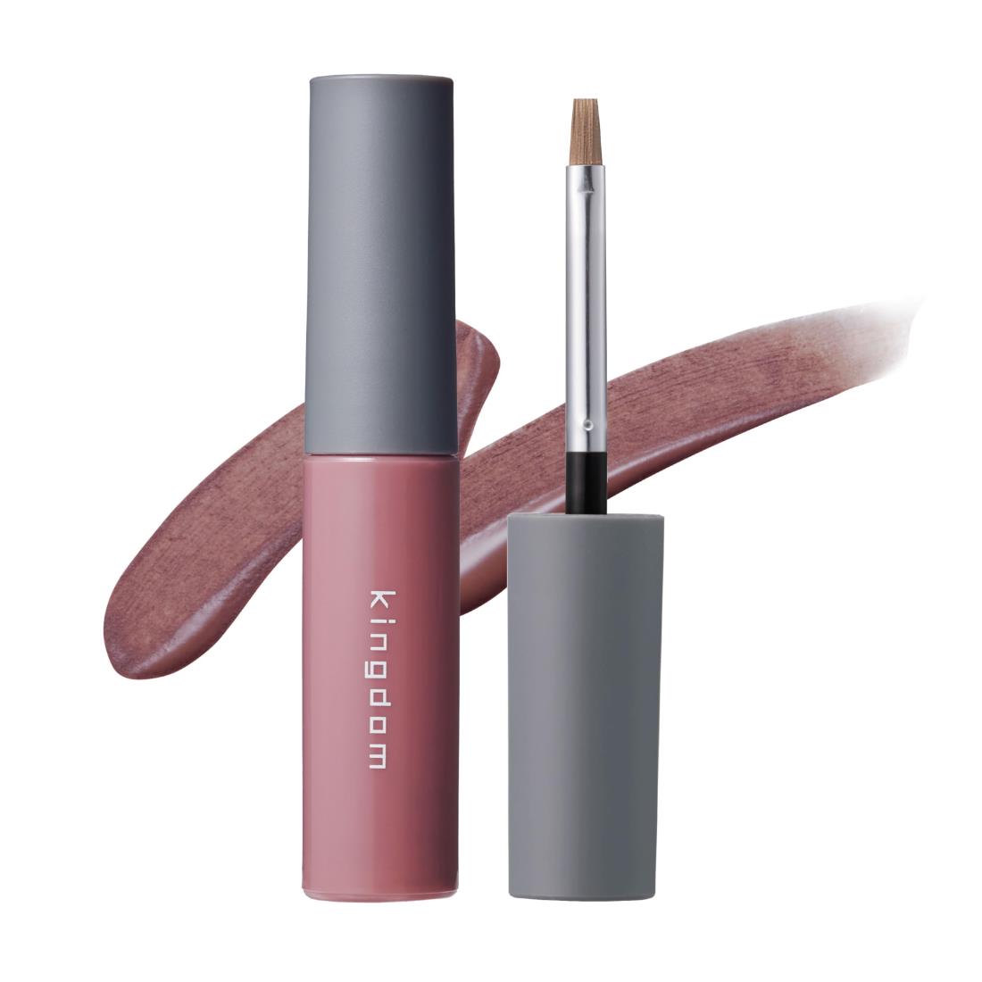 キングダム kingdom ふんわり眉毛がこれ1本で完成！ ウォータープルーフで汗をかいても落ちにくい【簡単＆時短】キングダム パウダリーリキッドアイブロウ ウルトラキープ 眉尻までしっかり描ける！3g (カシスブラウン)