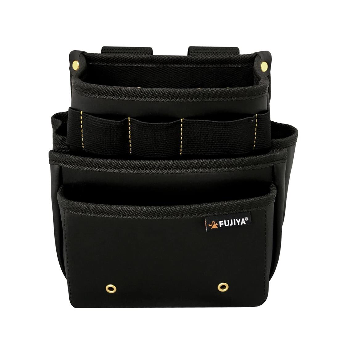 【マラソンエントリーでポイント10倍】フジ矢 腰袋スタンダード3段(黒金) PS-23BG 水・汚れ・こすれに強い素材