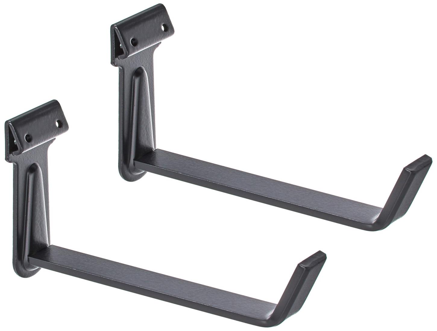 【マラソンエントリーでポイント10倍】福井金属工芸(Fukuikinzokukogei) 釘打ち用 額縁を受ける為の金具 B.S壁用額受 80mm 黒 2331-A