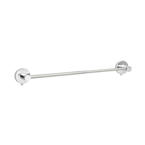 レック(LEC)すごい吸盤 ステンレス 伸縮 タオル掛け 36~55cm (最大干し幅45cm) ザラザラ壁対応 密着強力ジェル 落下防止機能