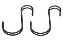 【マラソンエントリーでポイント10倍】ハイロジック TQOOL 横ブレ安定S字フック 小 65mm ブラック 2本入 95347