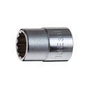 トネ(TONE) ソケット(12角) 3D-12 差込角9.5mm(3/8”) 二面幅12mm