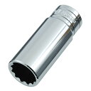 【マラソンエントリーでポイント10倍】SK11 十二角ディープソケット 差込角 12.7mm (1/2インチ) 21mm S4D-21