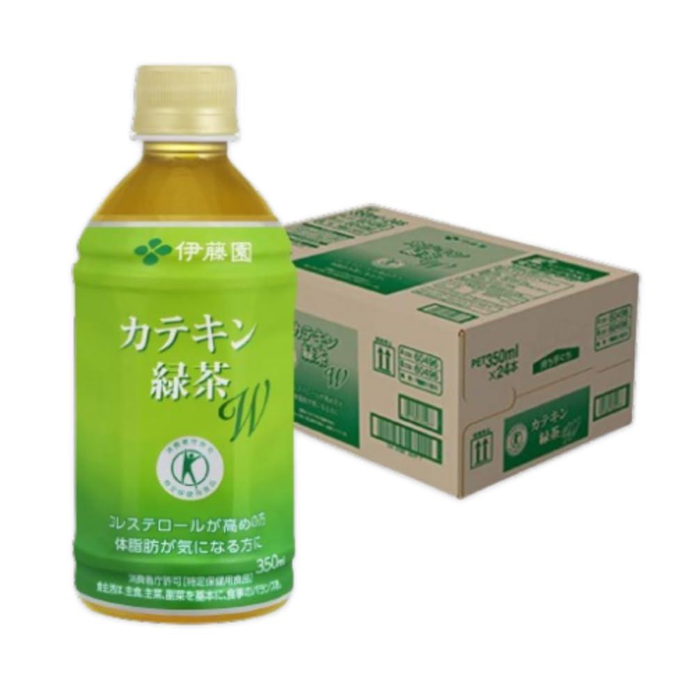 【マラソンエントリーでポイント10倍】トクホ【伊藤園 健康体 公 式通販】カテキン緑茶W PET 350ml×24本 国産茶葉使用 ノンカロリー ペットボトル お茶