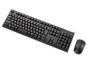 【マラソンエントリーでポイント10倍】エレコム キーボード 【マウスセット】 ワイヤレス (レシーバー付属) メンブレン フルキーボード 1000万回高耐久 P...