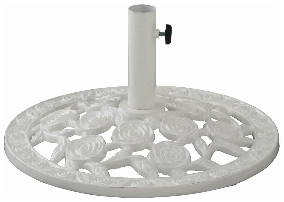 【マラソンエントリーでポイント10倍】タカショー 置台 パラソルベース ホワイト ローズ L 【PAB-21LRW】 ガーデン ファニチャー スタンド