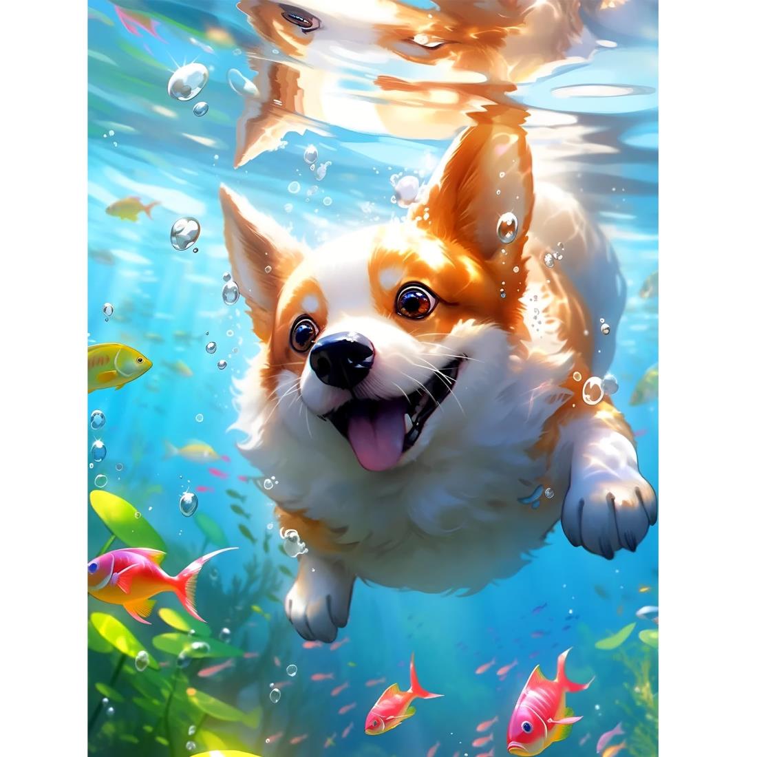 Fluid dragon ダイヤモンドアート 5D モザイクアート ダイアモンドビーズ絵画キット DIY・手作り絵画手芸キット ダイヤモンド塗装 全面貼り付けタイプ 手芸キット(180)