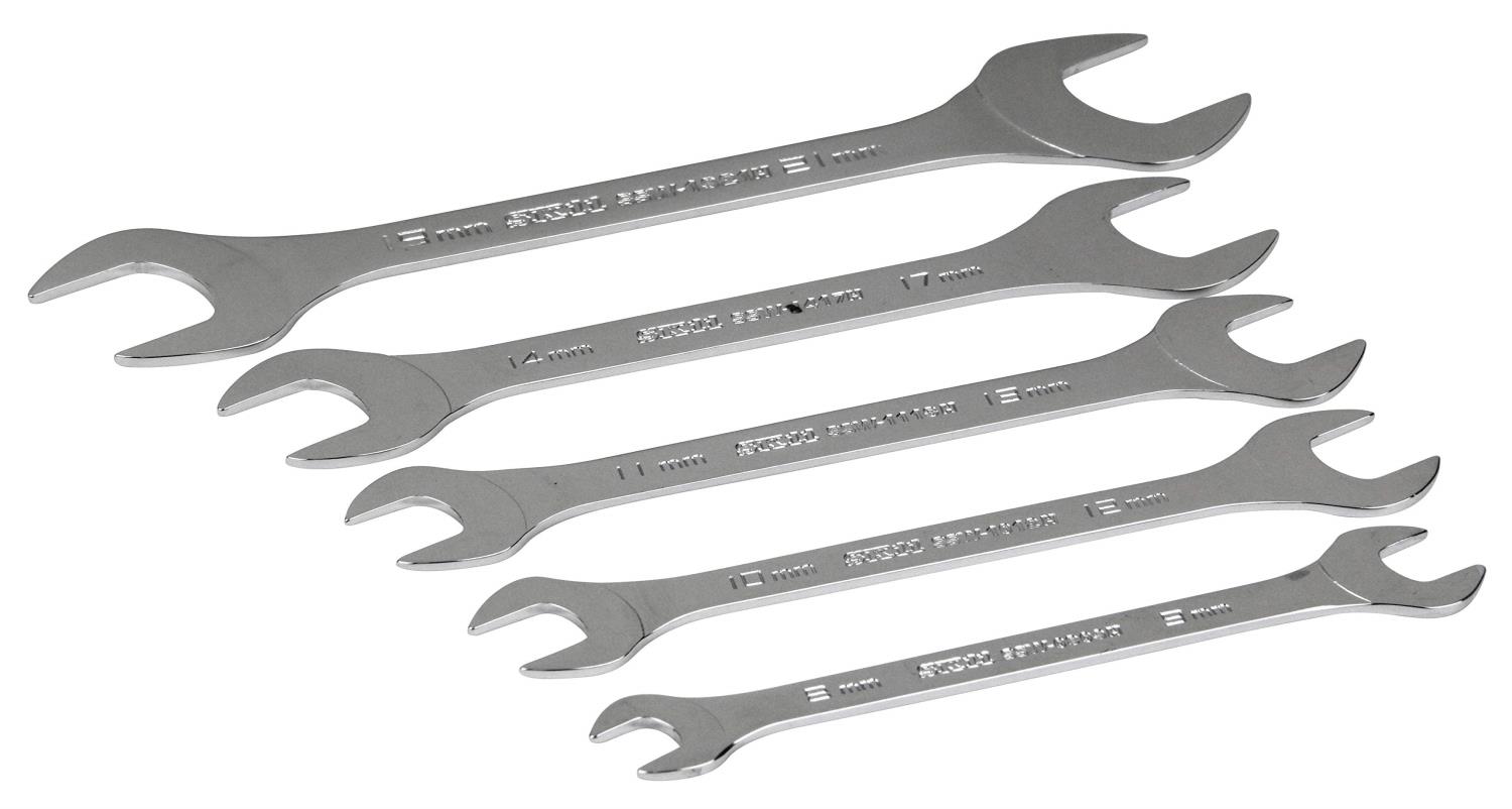 【マラソンエントリーでポイント10倍】SK11 極薄スパナセット 5本組 8~19mm SSW-06HSET