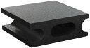 【マラソンエントリーでポイント10倍】光洋産業(Koyo Sangyo) スチロールブロックハーフ ブラック W100×H190×D190