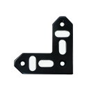 【マラソンエントリーでポイント10倍】ダイドーハント(DAIDOHANT) ( 補強金物 ) DH ピッタリサポート 平横 L型 TFL70 BK 鉄 / 黒塗装 ( 1個入 ) 65827
