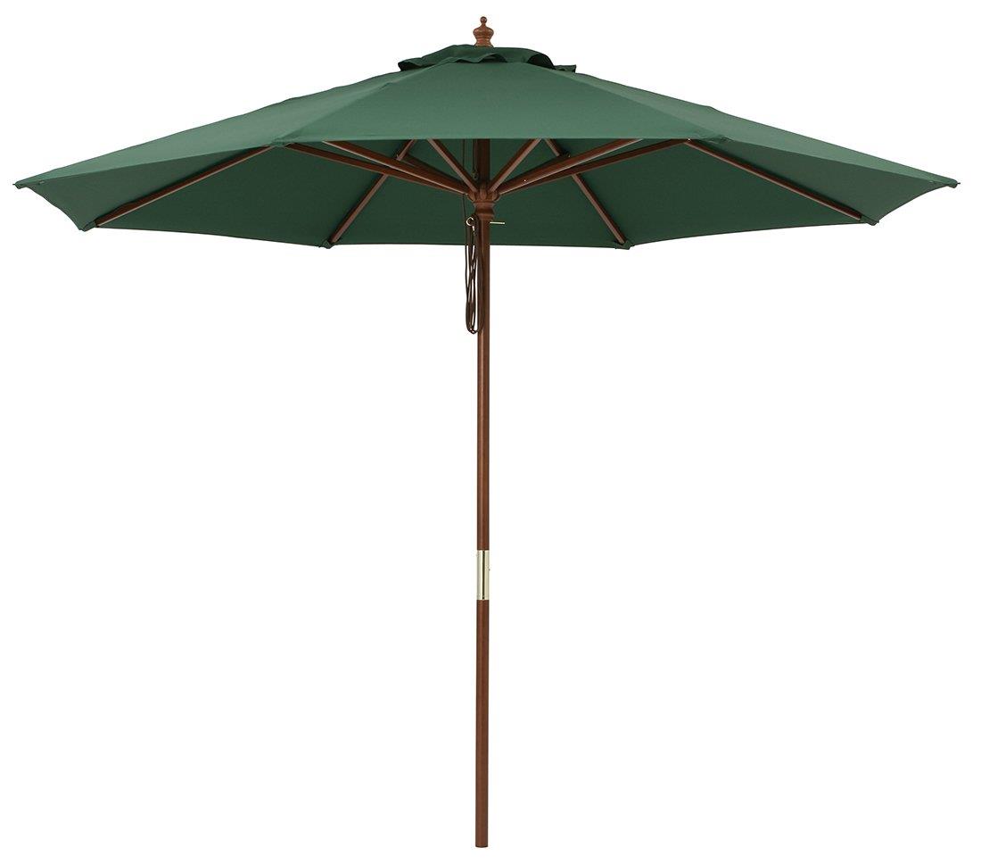 タカショー 日よけ ウッドパラソル 2.7m グリーン 【PAS-27G】 ガーデン ファニチャー 紫外線カット 撥水加工