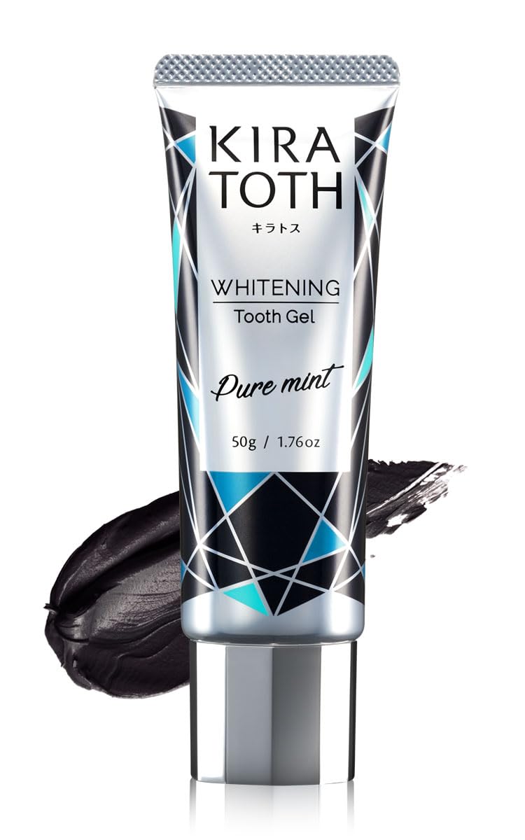 キラトス(KIRATOTH )酵素炭配合 ホワイトニング歯磨き粉 口臭ケア W美白コート 日本製 (1本)