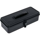 【マラソンエントリーでポイント10倍】トラスコ中山(TRUSCO) トランク型工具箱 333X137X96.6 つや消しブラック T-320MBK