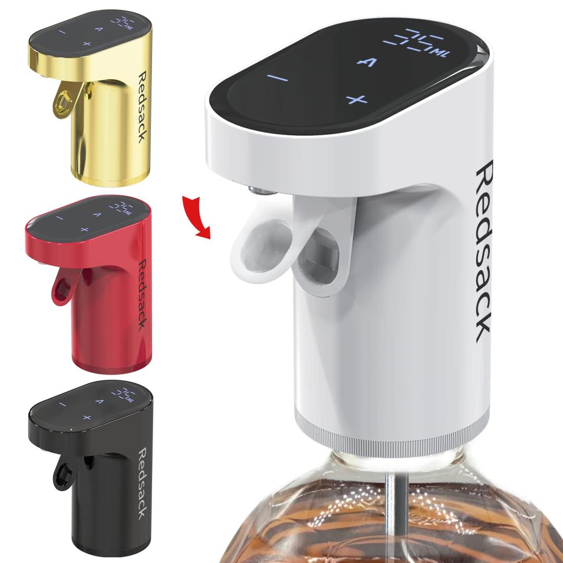 Redsack ウ イ ス ーポンプ 4l定量 調整可 電動ディスペンサー 酒ポンプ 自動ワ イ ンデカンター 充電..