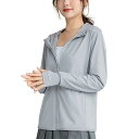 Nesseo ラッシュガード レディース 長袖 パーカー 水着 ラッシュパーカー オーバーウェア 大きいサイズ 冷感 フード付き 日焼け対策 UPF50+ UV...