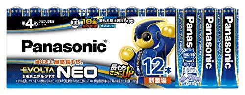 パナソニック エボルタN E O 単4形アルカリ乾電池 12本パック LR03NJ/12SW