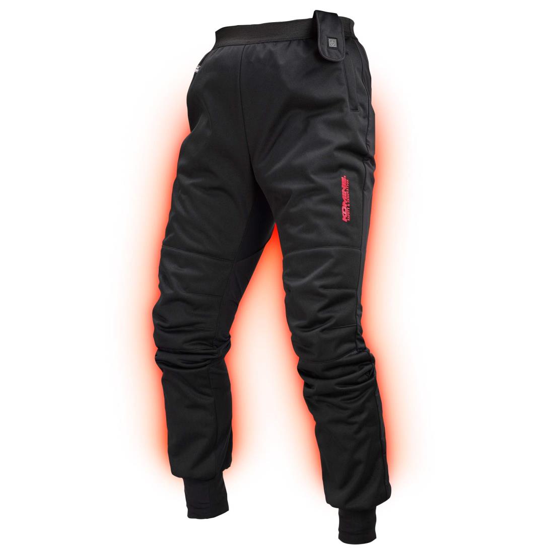 KOMINE バイク用 エレクトリックイ ン ナ ーパ ン ツ12V EK-107 1181 秋冬春向け 電熱 防風 08-107 Black M