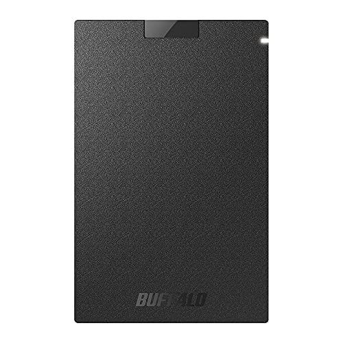 バッファロー SSD 外付け 1.0TB USB3.2Gen1 ポータブル コンパクト PS5/PS4対応(メ ー カ ー動作確認済) ブラック SSD-PG1.0U3-BC/N