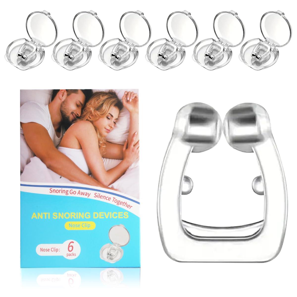 いびき防止グッズ 【2024新型 6個セット＆専用ケース 】ノーズクリップ 鼻腔拡張 鼾防止グッズ いびき改善グッズ 磁気 鼻呼吸クリップ 水洗い可 いびき鼻孔拡張 鼻呼吸促進 睡眠補助 シ リ コ ー ン 繰り返し使える 男女兼用