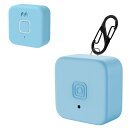 For MIXIみてねみまもりGPSトーク/みてねみまもりGPS 第3世代ケース HVUYAL 軽量 キズ防止 防震 防塵 耐衝撃 傷つきにくい 柔らかなシリカゲルのスポーツクールなデザイン 衝撃 吸収 スリム ソフト ケースカ バ ー 落下防止保護 (ブルー)