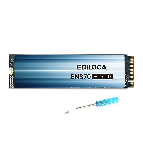 Ediloca EN870 SSD 2TB PCIe 4.0 NVMe M.2 2280 PS5動作確認済み 最大読込: 7450MB/s 最大書き：6750MB/s 3D NAND TLC 内蔵SSD ダイナミック SLC キャッシュ メ ー カ ー5年保 証