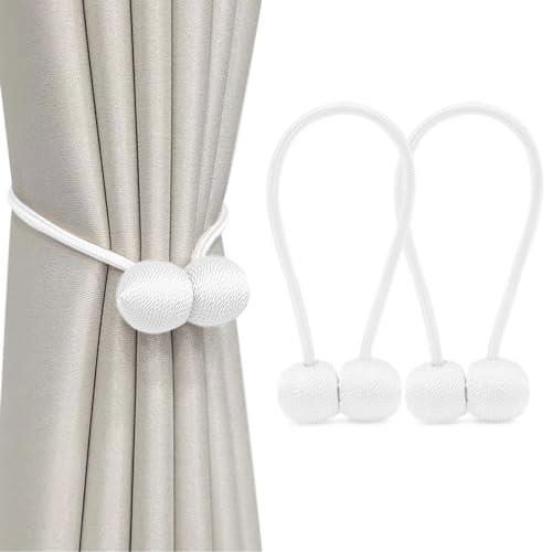 Coollooda カーテン タッセル カーテン留め飾り (2個セット) マグネット 磁気 カーテン クリップ おしゃれ カーテンホルダー 房掛け 飾り 取り付...