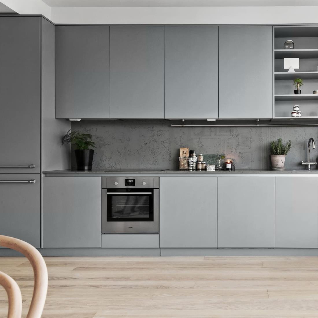 壁紙 グレー リメイクシート 無地 壁紙シール 60cm*10m はがせる壁紙 張り替え のり付き 多用途 キッチン DIY 防水 簡単貼付 粘着剤不用 模様替え