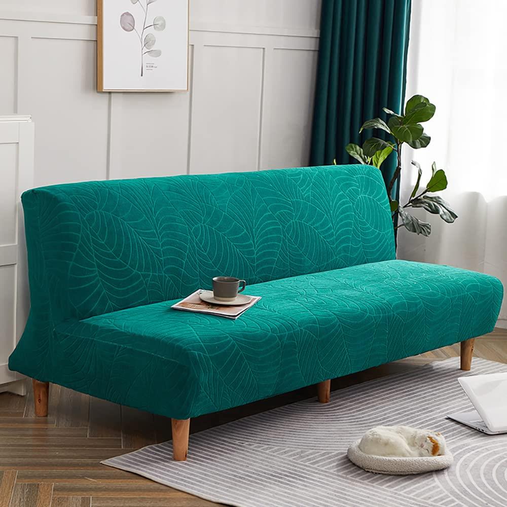 ソファーカ バ ー 肘なし 2人掛け 3人掛け ソファーベットカ バ ー ソファカ バ ー ストレッチ ぴったり 伸縮 ズレない ソファー保護カ バ ー 滑り止め 洗濯可能 四季適用 北欧風 ペット 犬 猫 傷 防止 簡単取付 (2人掛け160-190cm, ターコイズブルー)