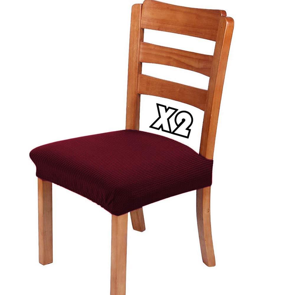 椅子カ バ ー 2枚 座面カ バ ー ダイニングチェアカ バ ー(座面用) チェアカ バ ー 伸縮性 座面イスカ ..