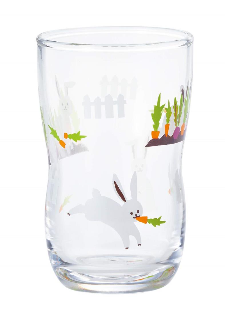 アデリア(ADERIA) つよいこグラス かくれんぼコップ うさぎ 185ml 日本製 化粧箱入 コップ 結婚 祝い おしゃれ プレゼント ガラス ペア 誕生日...