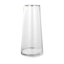【マラソンエントリーでポイント10倍】ガラスベース 花瓶ガラス 花器 22cm フ ラ ワ ーベース ガラスボトル 透明 北欧 アレンジ インテリア 水栽培 生け花 造花 おしゃれ シンプル インテリア (hbbl-vase-touming-jinbian-25cm)