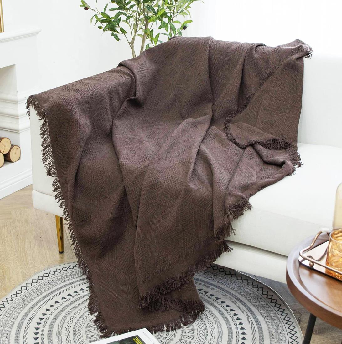 HomeFirst 北欧風 マルチカ バ ー 長方形 ソファカ バ ー おしゃれ 大判 180x260cm 多機能 ブランケッ..