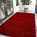 【マラソンエントリーでポイント10倍】玄関マット キッチンマット屋外 室内 滑り止め 業務用 無地 大判 マット シンプル 泥落とし 足ふきマット(レッド60*180)(3)