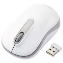 【マラソンエントリーでポイント10倍】エレコム ワイヤレスマウス M-DY11DRSKWH 静音 抗菌 3ボタン Mサイズ ホワイト(2)