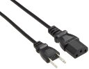 アイネックス AINEX AC電源ケーブル 極細ストレートタイプ ACP-15S-BK(2)