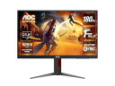【マラソンエントリーでポイント10倍】AOC モニター ディスプレイ 24G4/11, 23.8インチ, 1920×1080@180Hz, 1ms(MPRT), HDMI2.0 x 1/ DP1.4x1, 昇降(高さ調整)/チルト/スイーベル/ピボット(縦回転),ブルーライト低減, フリッカーフリー, Adaptive Sync, HDR10